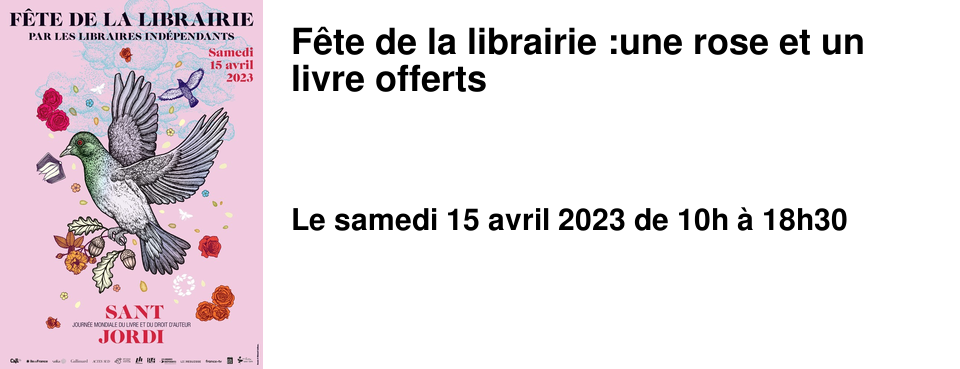 F�te de la librairie :une rose et un livre offerts
