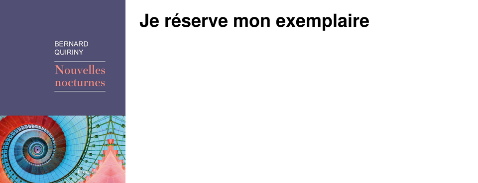 Je r�serve mon exemplaire