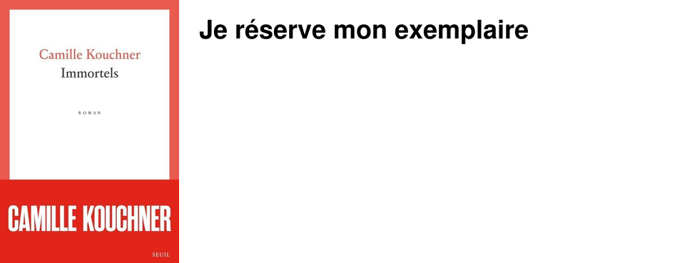 Je r�serve mon exemplaire